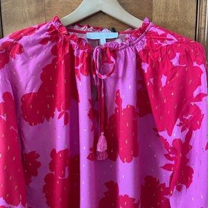 Pretty pink and red Sugarlips blouse. NWT.